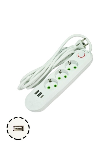 PRISE TABLE USB +TAYP-C 3P