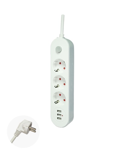 PRISE TABLE USB 3T 2M