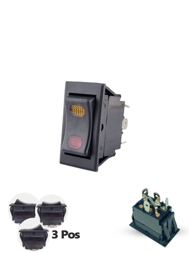 SWITCH 3POS 4 TETES